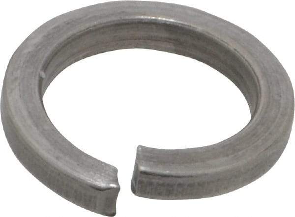 Value Collection - M12, 12.2mm ID, 2.5mm Thick High Collar Split Lock Washer - 18-8 Austenitic Grade A2 Stainless Steel, Uncoated, 12.2mm Min ID, 12.7mm Max ID, 18mm Max OD - Exact Tool & Supply