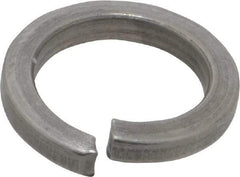 Value Collection - M12, 12.2mm ID, 2.5mm Thick High Collar Split Lock Washer - 18-8 Austenitic Grade A2 Stainless Steel, Uncoated, 12.2mm Min ID, 12.7mm Max ID, 18mm Max OD - Exact Tool & Supply