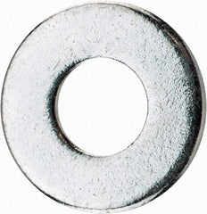 Value Collection - 1/4" Screw, Steel USS Flat Washer - 5/16" ID x 3/4" OD, 1/16" Thick, Zinc-Plated Finish - Exact Tool & Supply