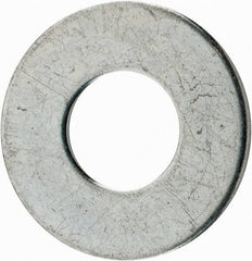 Value Collection - 3/8" Screw, Steel USS Flat Washer - 7/16" ID x 1" OD, 5/64" Thick, Zinc-Plated Finish - Exact Tool & Supply