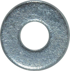 Value Collection - 7/16" Screw, Steel USS Flat Washer - 1/2" ID x 1-1/4" OD, 5/64" Thick, Zinc-Plated Finish - Exact Tool & Supply