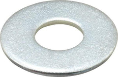 Value Collection - 1/2" Screw, Steel USS Flat Washer - 9/16" ID x 1-3/8" OD, 7/64" Thick, Zinc-Plated Finish - Exact Tool & Supply