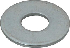 Value Collection - 5/8" Screw, Steel USS Flat Washer - 11/16" ID x 1-3/4" OD, 9/64" Thick, Zinc-Plated Finish - Exact Tool & Supply