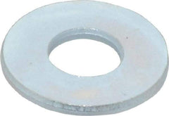 Value Collection - 1/4" Screw, Steel USS Flat Washer - 5/16" ID x 3/4" OD, 1/16" Thick, Zinc-Plated Finish - Exact Tool & Supply