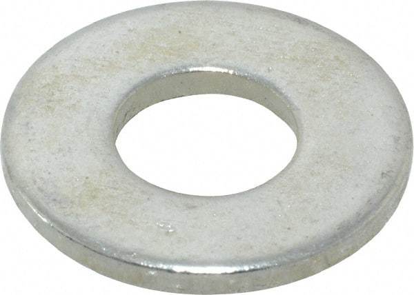 Value Collection - 3/8" Screw, Steel USS Flat Washer - 7/16" ID x 1" OD, 0.0781" Thick, Zinc-Plated Finish - Exact Tool & Supply