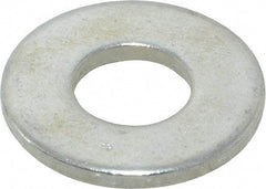 Value Collection - 3/8" Screw, Steel USS Flat Washer - 7/16" ID x 1" OD, 0.0781" Thick, Zinc-Plated Finish - Exact Tool & Supply