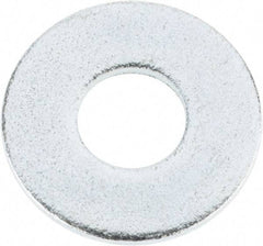 Value Collection - 1/2" Screw, Steel USS Flat Washer - 9/16" ID x 1-3/8" OD, 0.1094" Thick, Zinc-Plated Finish - Exact Tool & Supply