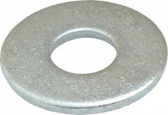 Value Collection - 5/8" Screw, Steel USS Flat Washer - 11/16" ID x 1-3/4" OD, 9/64" Thick, Zinc-Plated Finish - Exact Tool & Supply
