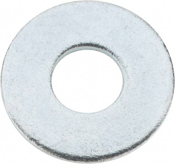Value Collection - 3/4" Screw, Steel USS Flat Washer - 13/16" ID x 2" OD, 0.1563" Thick, Zinc-Plated Finish - Exact Tool & Supply