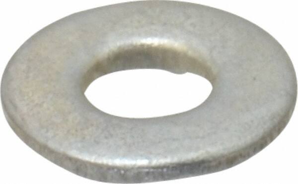 Value Collection - #8 Screw, Steel SAE Flat Washer - 3/16" ID x 7/16" OD, 3/64" Thick, Zinc-Plated Finish - Exact Tool & Supply