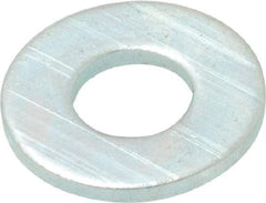 Value Collection - #12 Screw, Steel SAE Flat Washer - 1/4" ID x 9/16" OD, 1/16" Thick, Zinc-Plated Finish - Exact Tool & Supply