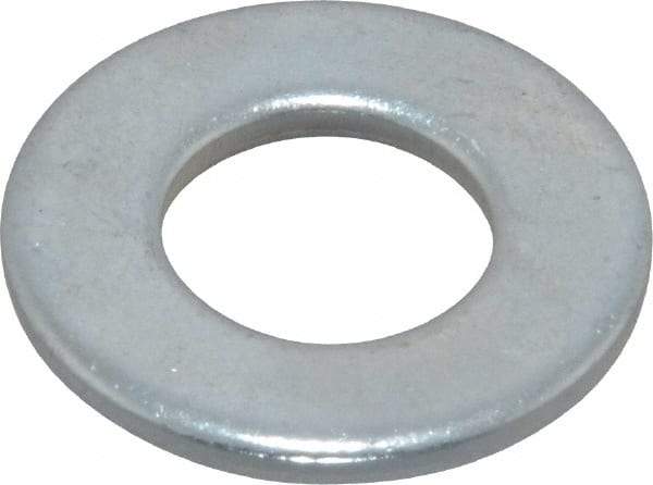 Value Collection - 3/8" Screw, Steel SAE Flat Washer - 13/32" ID x 13/16" OD, 1/16" Thick, Zinc-Plated Finish - Exact Tool & Supply
