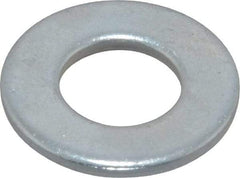 Value Collection - 3/8" Screw, Steel SAE Flat Washer - 13/32" ID x 13/16" OD, 1/16" Thick, Zinc-Plated Finish - Exact Tool & Supply