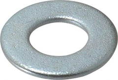 Value Collection - 1/2" Screw, Steel SAE Flat Washer - 17/32" ID x 1-1/16" OD, 3/32" Thick, Zinc-Plated Finish - Exact Tool & Supply