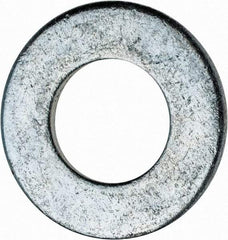 Value Collection - 9/16" Screw, Steel SAE Flat Washer - 19/32" ID x 1-3/16" OD, 3/32" Thick, Zinc-Plated Finish - Exact Tool & Supply