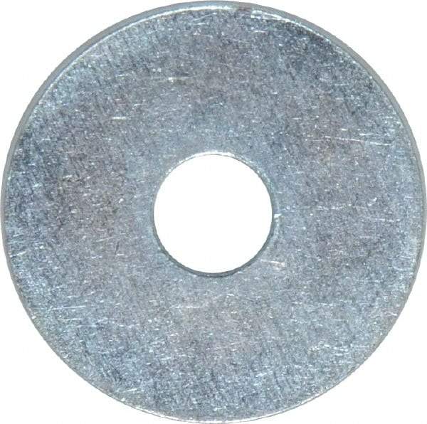 Value Collection - 5/16" Screw, Steel Fender Flat Washer - 5/16" ID x 1-1/4" OD, 0.049" Thick, Zinc-Plated Finish - Exact Tool & Supply