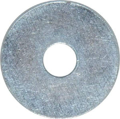 Value Collection - 5/16" Screw, Steel Fender Flat Washer - 5/16" ID x 1-1/4" OD, 0.049" Thick, Zinc-Plated Finish - Exact Tool & Supply