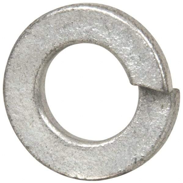 Value Collection - 5/16", 0.314" ID, 0.078" Thick Split Lock Washer - Steel, Zinc-Plated Finish, 0.314" Min ID, 0.322" Max ID, 0.583" Min OD, 0.586" Max OD - Exact Tool & Supply