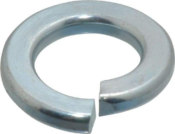 Value Collection - 5/8", 0.156" Thick Split Lock Washer - Alloy Steel, Zinc-Plated Finish, 0.628" Min ID, 0.641" Max ID, 1.073" Min OD, 1.079" Max OD - Exact Tool & Supply