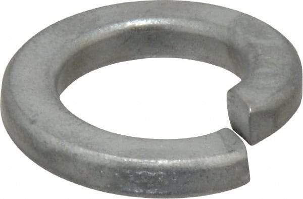 Value Collection - 3/4", 0.753" ID, 0.188" Thick Split Lock Washer - Steel, Zinc-Plated Finish, 0.753" Min ID, 0.766" Max ID, 1.265" Min OD, 1.271" Max OD - Exact Tool & Supply