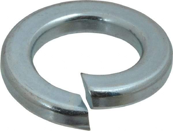 Value Collection - 7/8", 0.219" Thick Split Lock Washer - Alloy Steel, Zinc-Plated Finish, 0.878" Min ID, 0.894" Max ID, 1.459" Min OD, 1.464" Max OD - Exact Tool & Supply