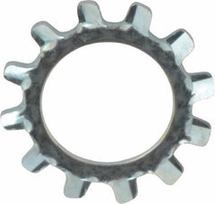 Value Collection - 7/16" Screw, 0.464" ID, Spring Steel External Tooth Lock Washer - 0.76" OD, Zinc-Plated, Grade 2 - Exact Tool & Supply