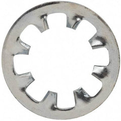 Value Collection - 5/16" Screw, 0.332" ID, Steel Internal Tooth Lock Washer - 0.61" OD, Zinc-Plated, Grade 2 - Exact Tool & Supply