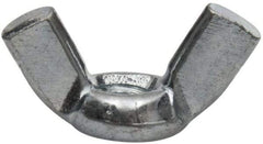 Value Collection - #10-32 UNF, Zinc Plated, Steel Standard Wing Nut - 0.91" Wing Span, 0.47" Wing Span - Exact Tool & Supply