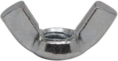 Value Collection - 5/16-18 UNC, Zinc Plated, Steel Standard Wing Nut - 1-1/4" Wing Span, 0.66" Wing Span - Exact Tool & Supply
