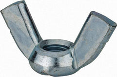 Value Collection - 5/8-11 UNC, Zinc Plated, Steel Standard Wing Nut - 2.76" Wing Span, 1.44" Wing Span - Exact Tool & Supply