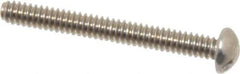 Value Collection - #4-40 UNC, 1" Length Under Head Slotted Drive Machine Screw - Round Head, Grade 18-8 Stainless Steel, Uncoated, Without Washer - Exact Tool & Supply