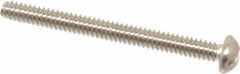 Value Collection - #4-40 UNC, 1-1/4" Length Under Head Slotted Drive Machine Screw - Round Head, Grade 18-8 Stainless Steel, Uncoated, Without Washer - Exact Tool & Supply