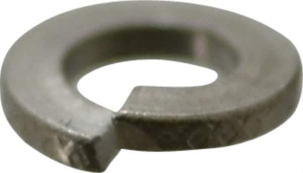Value Collection - #2, 0.02" Thick Split Lock Washer - 18-8 Stainless Steel, 0.088" Min ID, 0.094" Max ID, 0.172" Min OD, 0.182" Max OD - Exact Tool & Supply