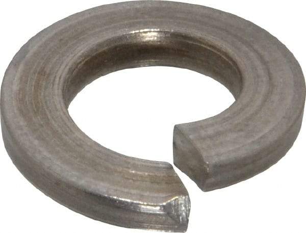 Value Collection - 5/16", 0.078" Thick Split Lock Washer - 18-8 Stainless Steel, 0.314" Min ID, 0.322" Max ID, 0.125" Min OD, 0.583" Max OD - Exact Tool & Supply