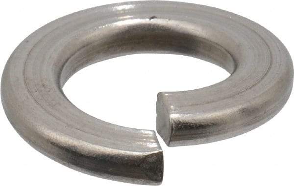 Value Collection - 7/16", 0.109" Thick Split Lock Washer - 18-8 Stainless Steel, 0.44" Min ID, 0.45" Max ID, 0.776" Max OD - Exact Tool & Supply