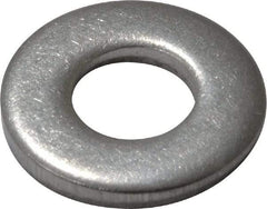 Value Collection - #10 Screw, Grade 18-8 Stainless Steel Standard Flat Washer - 7/32" ID x 1/2" OD, 0.049" Thick - Exact Tool & Supply