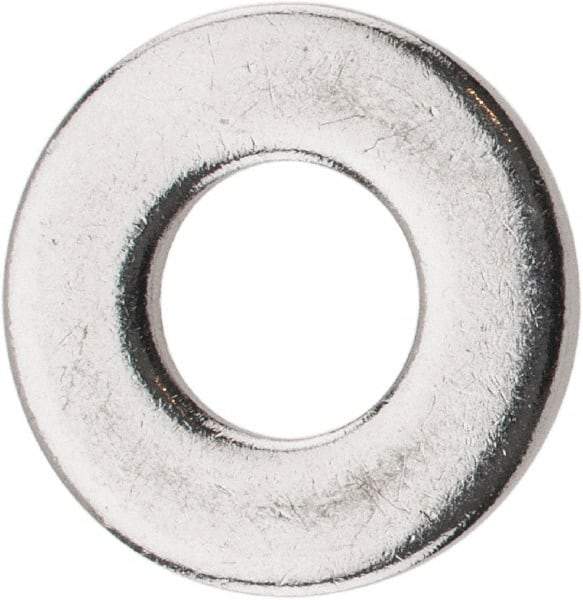Value Collection - 1/4" Screw, Grade 18-8 Stainless Steel Standard Flat Washer - 9/32" ID x 5/8" OD, 0.045" Thick - Exact Tool & Supply