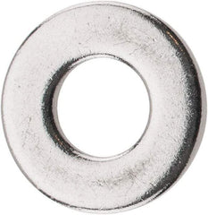 Value Collection - 1/4" Screw, Grade 18-8 Stainless Steel Standard Flat Washer - 9/32" ID x 5/8" OD, 0.045" Thick - Exact Tool & Supply