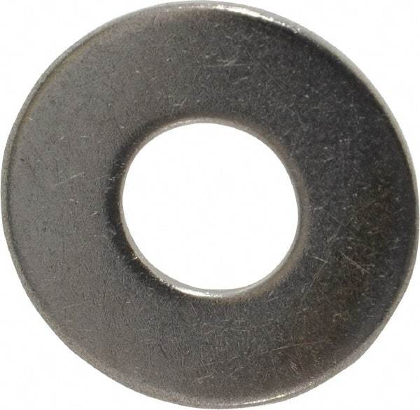 Value Collection - 7/16" Screw, Grade 18-8 Stainless Steel Standard Flat Washer - 1/2" ID x 1-1/4" OD, 0.083" Thick - Exact Tool & Supply