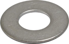 Value Collection - 1/2" Screw, Grade 18-8 Stainless Steel Standard Flat Washer - 17/32" ID x 1-1/16" OD, 0.095" Thick - Exact Tool & Supply