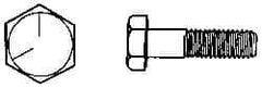 Made in USA - 1/2-20 UNF, 1" Length Under Head Hex Head Cap Screw - Grade 18-8 Stainless Steel, Uncoated, 3/4" Hex - Exact Tool & Supply