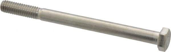 Value Collection - 5/16-18 UNC, 4" Length Under Head Hex Head Cap Screw - Grade 18-8 Stainless Steel, 1/2" Hex - Exact Tool & Supply