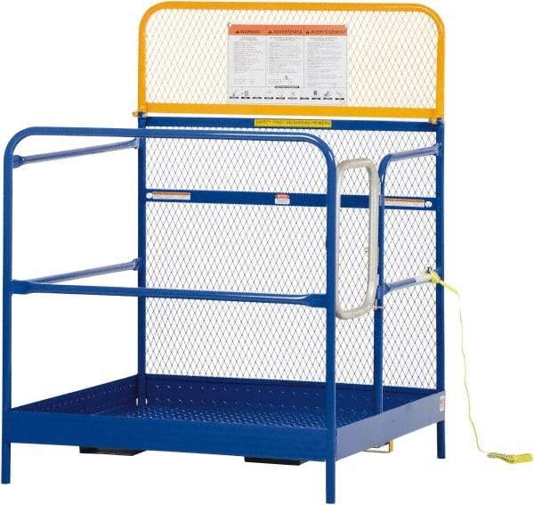 Vestil - 60" Platform - Forklift Work Platform, 1,000 Lb Capacity, 60" Platform Height, 48" Base Width x 48" Base Depth - Exact Tool & Supply