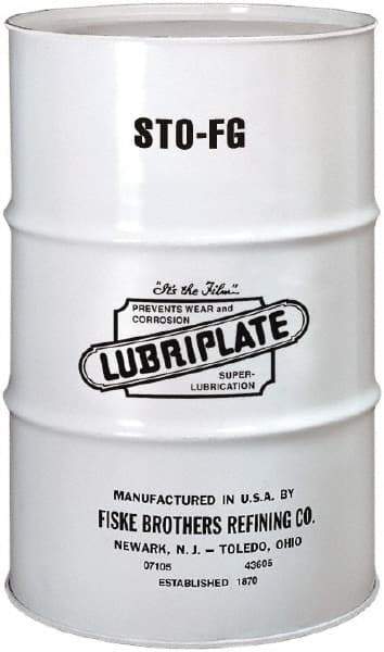 Lubriplate - 55 Gal Drum Mineral Multi-Purpose Oil - SAE 20, ISO 68, 350 SUS at 100°F, Food Grade - Exact Tool & Supply