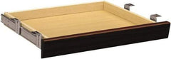 Hon - Laminate Center Drawer Desk - 22" Wide x 15-3/8" Deep x 2-1/2" High, Mahogany - Exact Tool & Supply