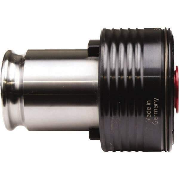 Emuge - 1-1/8" Tap Shank Diam, 0.843" Tap Square Size, #4 Tapping Adapter - 1.77" Projection, 1.618" Tap Depth, 3.98" OAL, 1.89" Shank OD, Through Coolant, Series EM04-U - Exact Tool & Supply