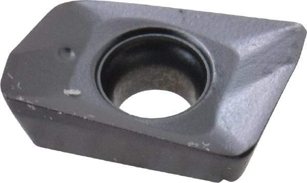 Seco - XOMX060204 M05 Grade MP3000 Carbide Milling Insert - TiAlN Finish, 0.096" Thick, 0.016" Corner Radius - Exact Tool & Supply