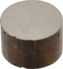 Eclipse - 0.689" Diam x 0.43" High, 0.4Lb Max Capacity Alnico Disc Magnet - 2 Poles, 1022°F Max Operating Temp, Uncoated - Exact Tool & Supply