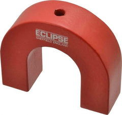 Eclipse - 1/4" Hole Diam, 3" Overall Width, 15/16" Deep, 2-1/2" High, Alnico Power Magnets - 1,022°Fahrenheit Max Operating Temp - Exact Tool & Supply