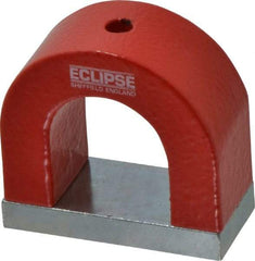 Eclipse - 3/16" Hole Diam, 2-3/16" Overall Width, 15/16" Deep, 1-13/16" High, Alnico Power Magnets - 1,022°Fahrenheit Max Operating Temp - Exact Tool & Supply